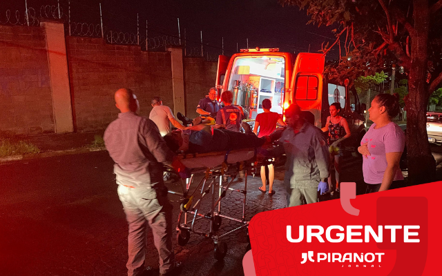 Acidente em Piracicaba envolve motociclista e pedestre; ambos foram hospitalizados
