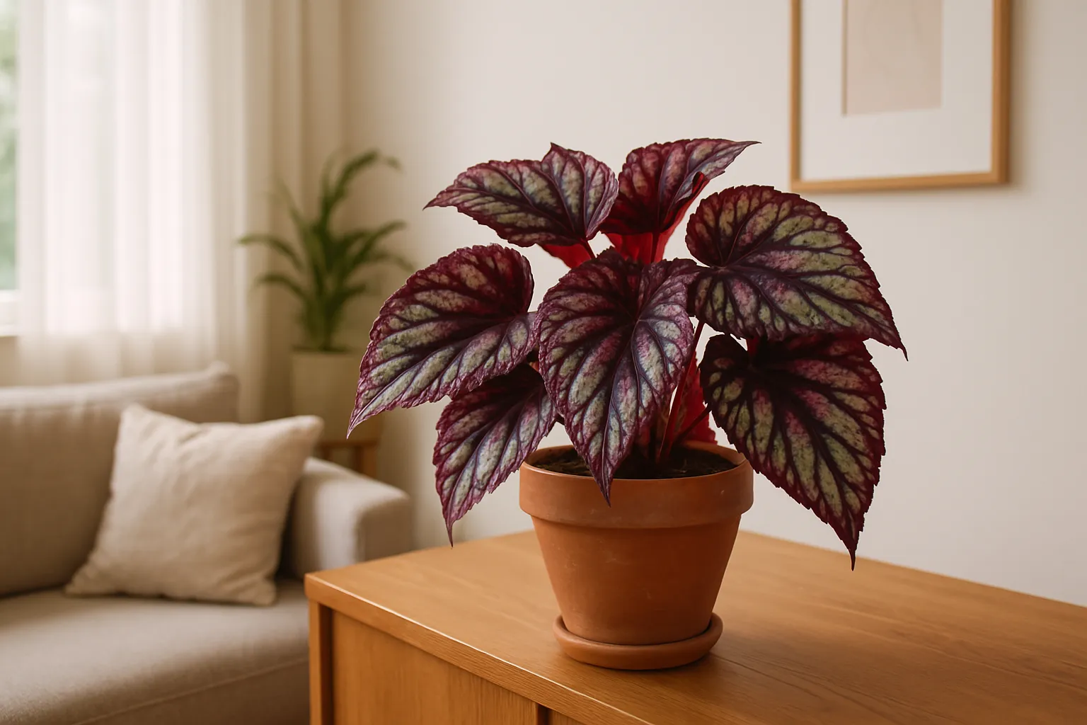 8 truques para a begônia rex crescer maravilhosa e decorar sua sala