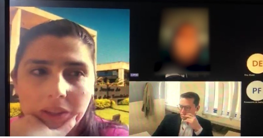 Indivíduo sequestra vítima de violência doméstica durante audiência online