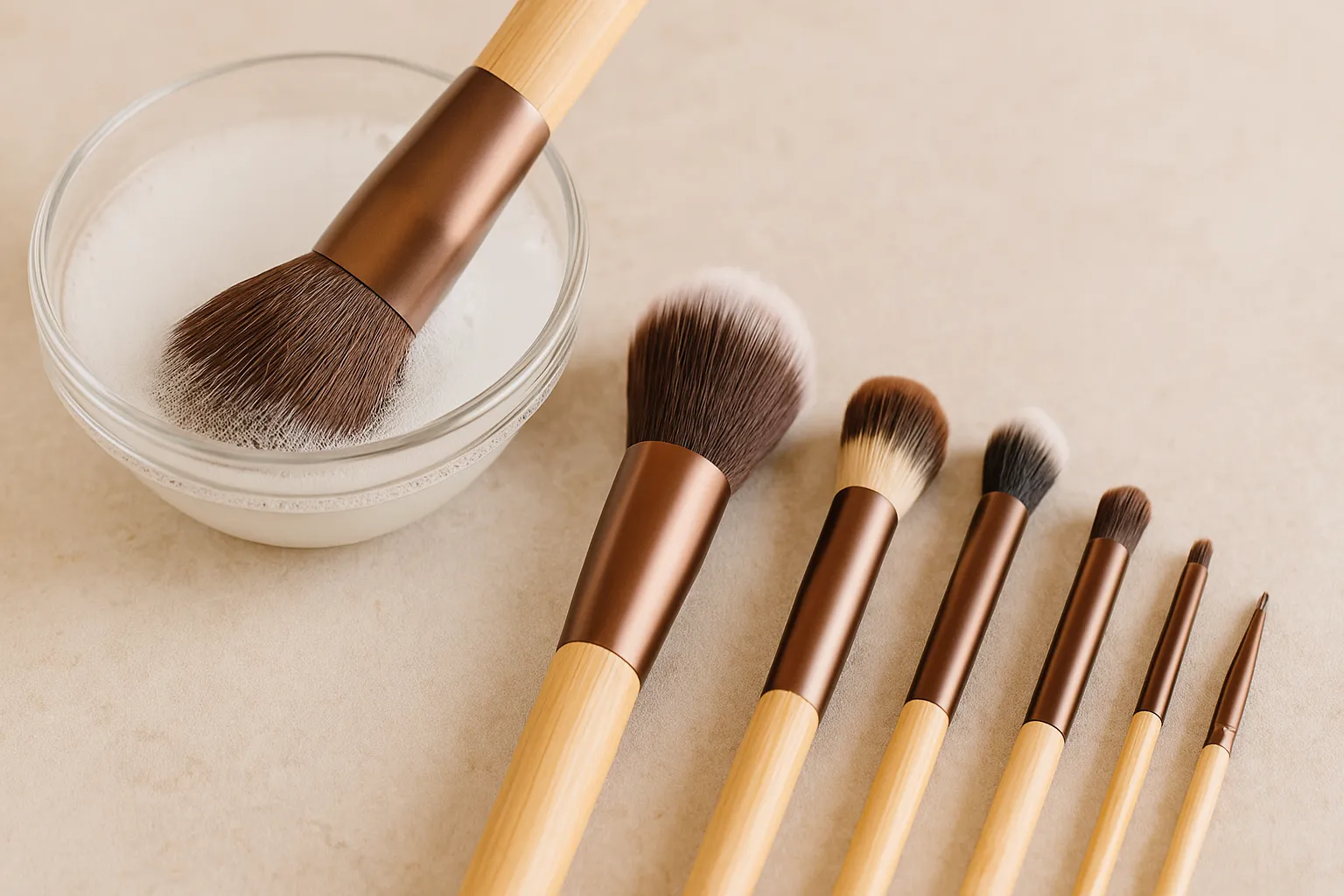 3 passos para limpar pincéis de maquiagem da forma correta para durarem mais