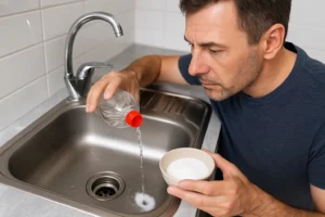 Mistura caseira para desentupir ralo de pia rapidinho