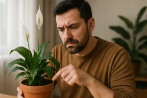 Esse erro na rega trava a floração do lírio-da-paz por várias semanas Esse erro na rega trava a floração do lírio-da-paz por várias semanas