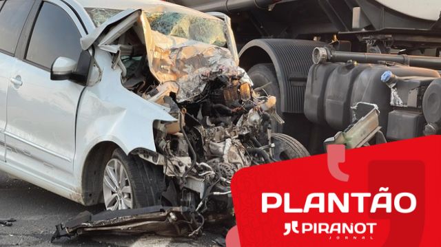 Homem morre em colisão frontal entre carro e caminhão em pista de Piracicaba