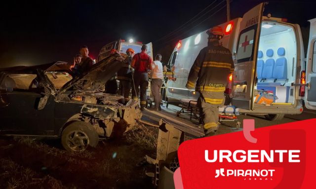 Carro capota após tentativa de ultrapassagem na rodovia Cornélio Pires em Piracicaba