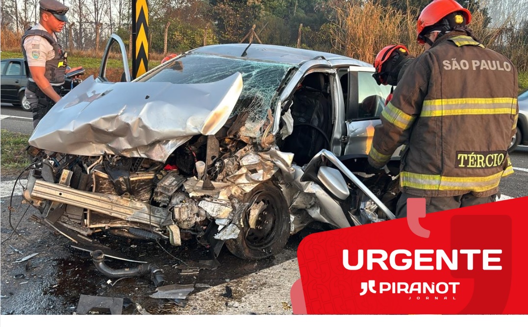 Grave acidente entre dois veículos deixa um morto na manhã de hoje (07), em Piracicaba