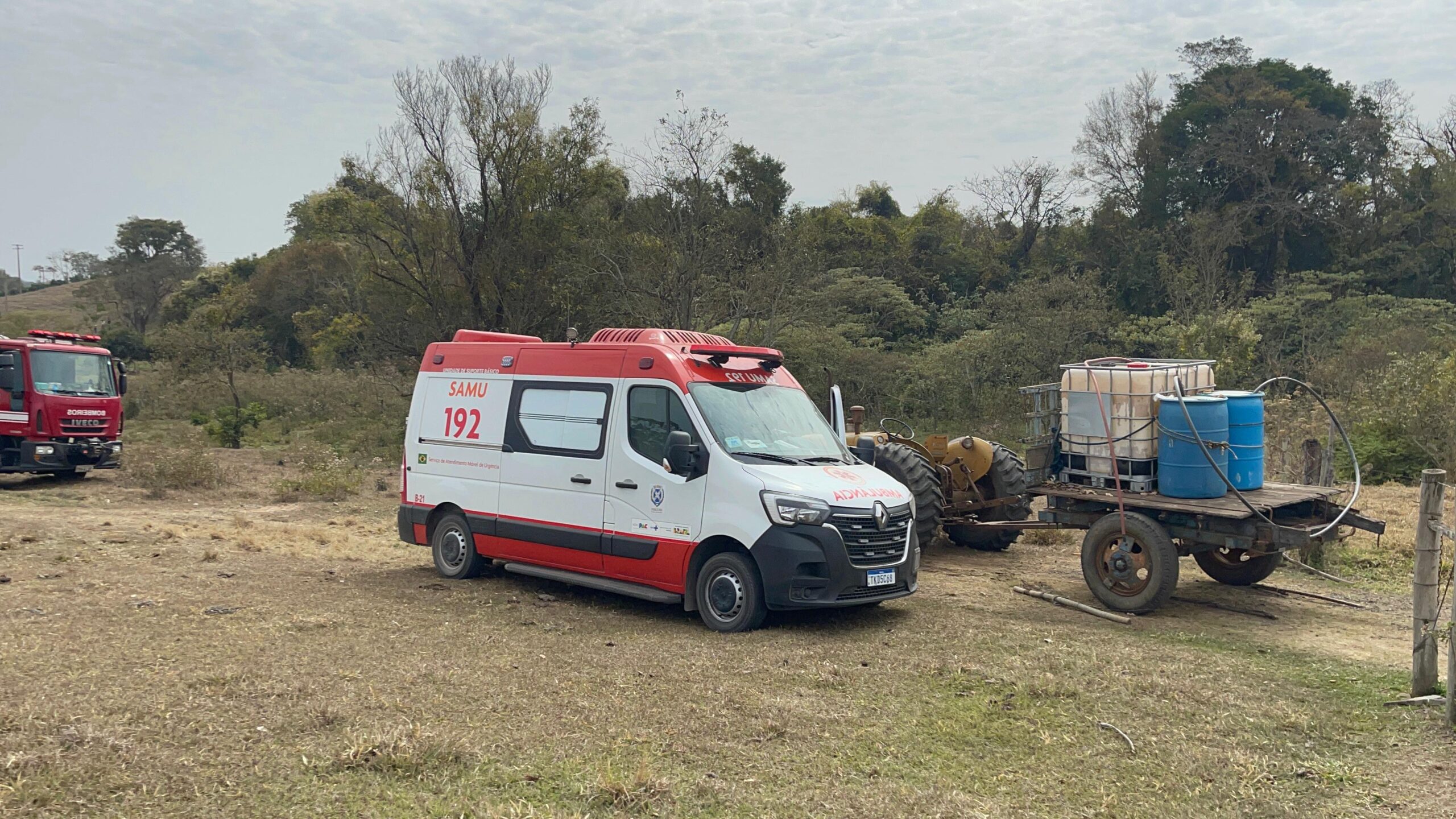 Idoso morre em acidente com trator em área rural de Piracicaba