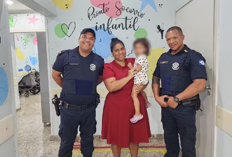 GCM salva criança de um ano que se engasgou com macarrão na região de Piracicaba