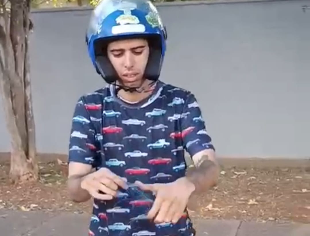 Motociclista escapa de ter pescoço cortado por linha em Piracicaba