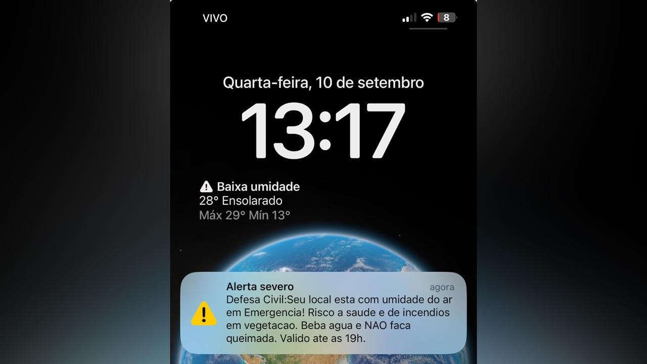 Defesa Civil emite alerta de emergência por baixa umidade em Piracicaba e região