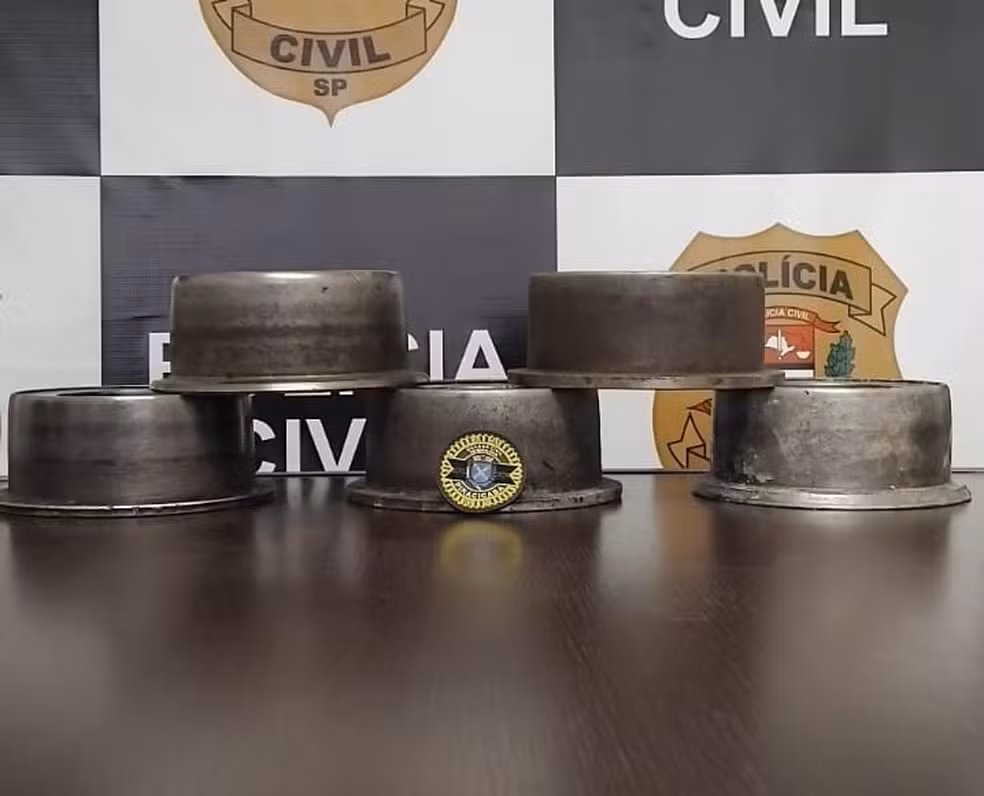 Polícia prende dois homens por receptação de peças furtadas de metalúrgica em Piracicaba