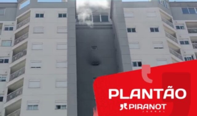 URGENTE: incêndio atinge prédio em Piracicaba; pessoas estariam presas em elevador