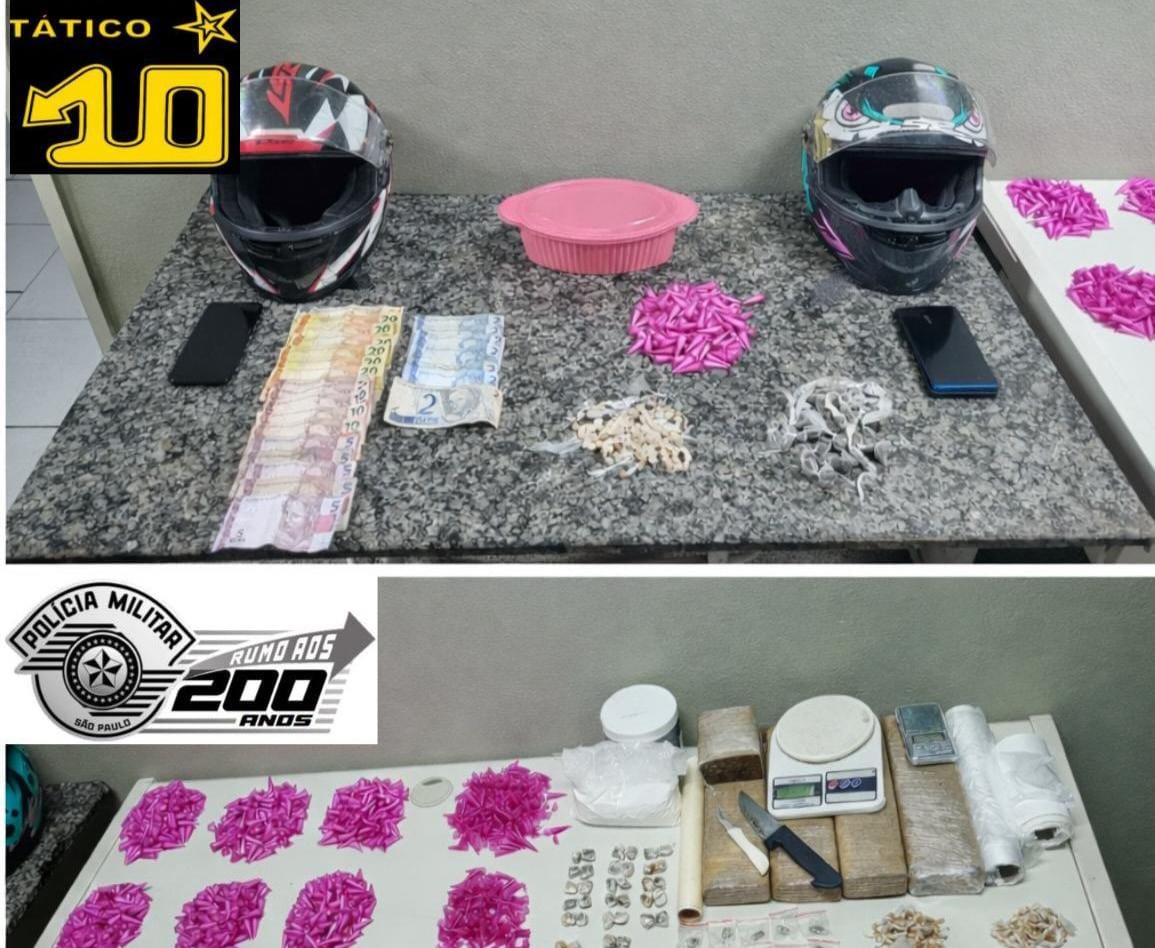 Força Tática prende dois por tráfico de drogas e apreende grande quantidade de entorpecentes em Piracicaba