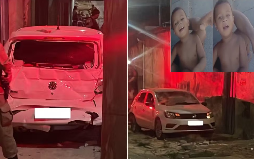 Criança de dois anos morre atropelada por adolescente que dirigia guiada por homem sem CNH