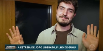 João Liberato, filho de Gugu, no Domingo Espetacular, da Record (Reprodução/Record) Foto: Contigo