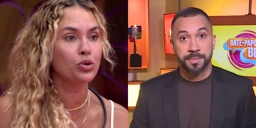 Sarah Andrade, participante do BBB 26, e Gil do Vigor (Reprodução/TV Globo) Foto: Contigo