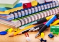School  office supplies on board.