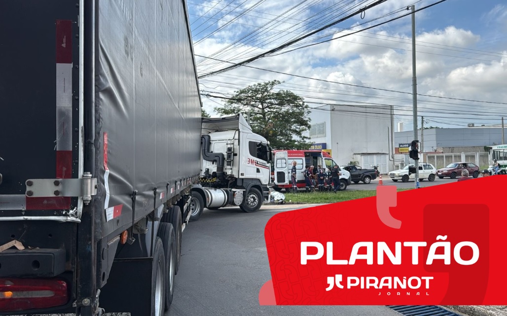 Motociclista morre após colisão com carreta na manhã deste sábado (17), em Piracicaba