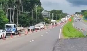 Obras da Concessionária Eixo na SP-304 alteram o trânsito na região do bairro Santa Teresinha