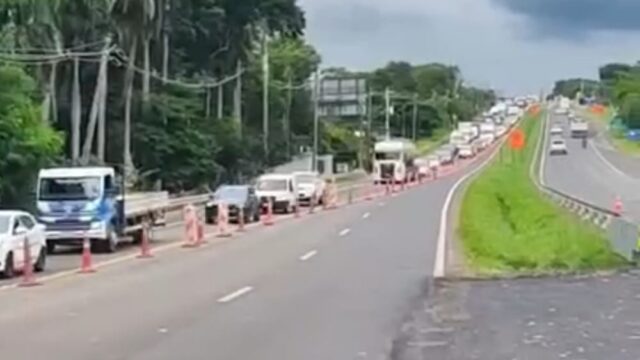 Obras da Concessionária Eixo na SP-304 alteram o trânsito na região do bairro Santa Teresinha