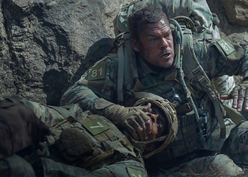 Cena de divulgação do filme War Machine (Máquina de Guerra), da Netflix