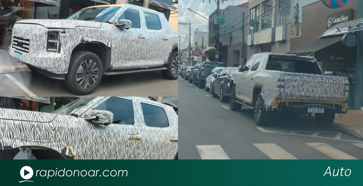 Nova Volkswagen Amarok é flagrada em testes em Iracemápolis