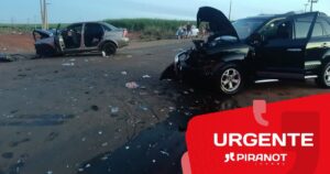 Colisão frontal deixa quatro vítimas gravemente feridas em rodovia entre Mombuca e Rio das Pedras