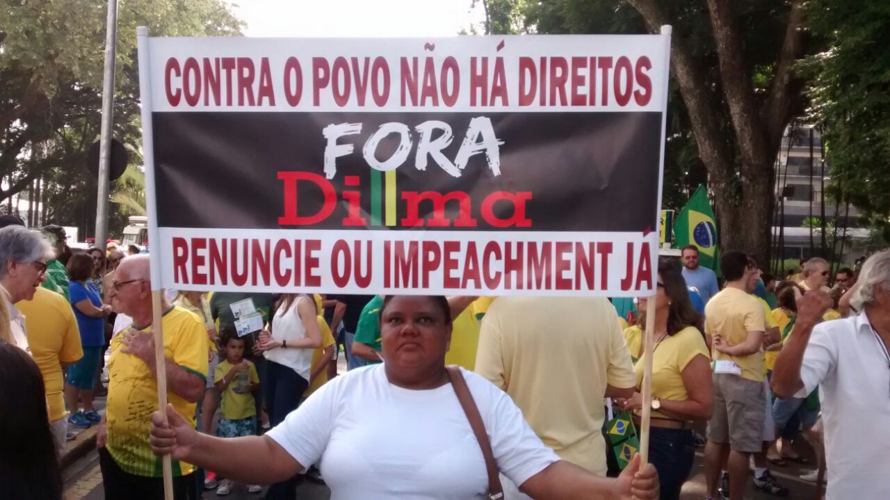 Número de manifestantes confirmados para domingo é 83% menor que em março