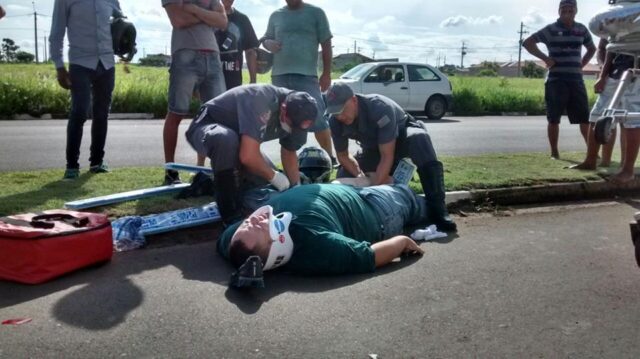 Corpo de bombeiros resgatou a vítima - Foto: Valter Martins / Piracicaba em Alerta