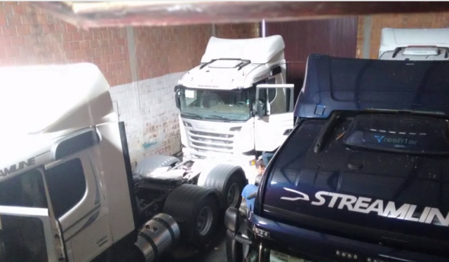 PM encontra desmanche de caminhões novos em Limeira