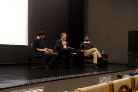 Luiz Fernando, coordenador tÃ©cnico do projeto ao lado de Renato Morgado e do assessor do programa Cidades SustentÃ¡veis, AmÃ©rico Sampaio.