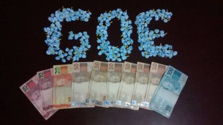 Drogas estavam com gerente do trÃ¡fico assim como o dinheiro - Foto: Valter Martins / Piracicaba em Alerta