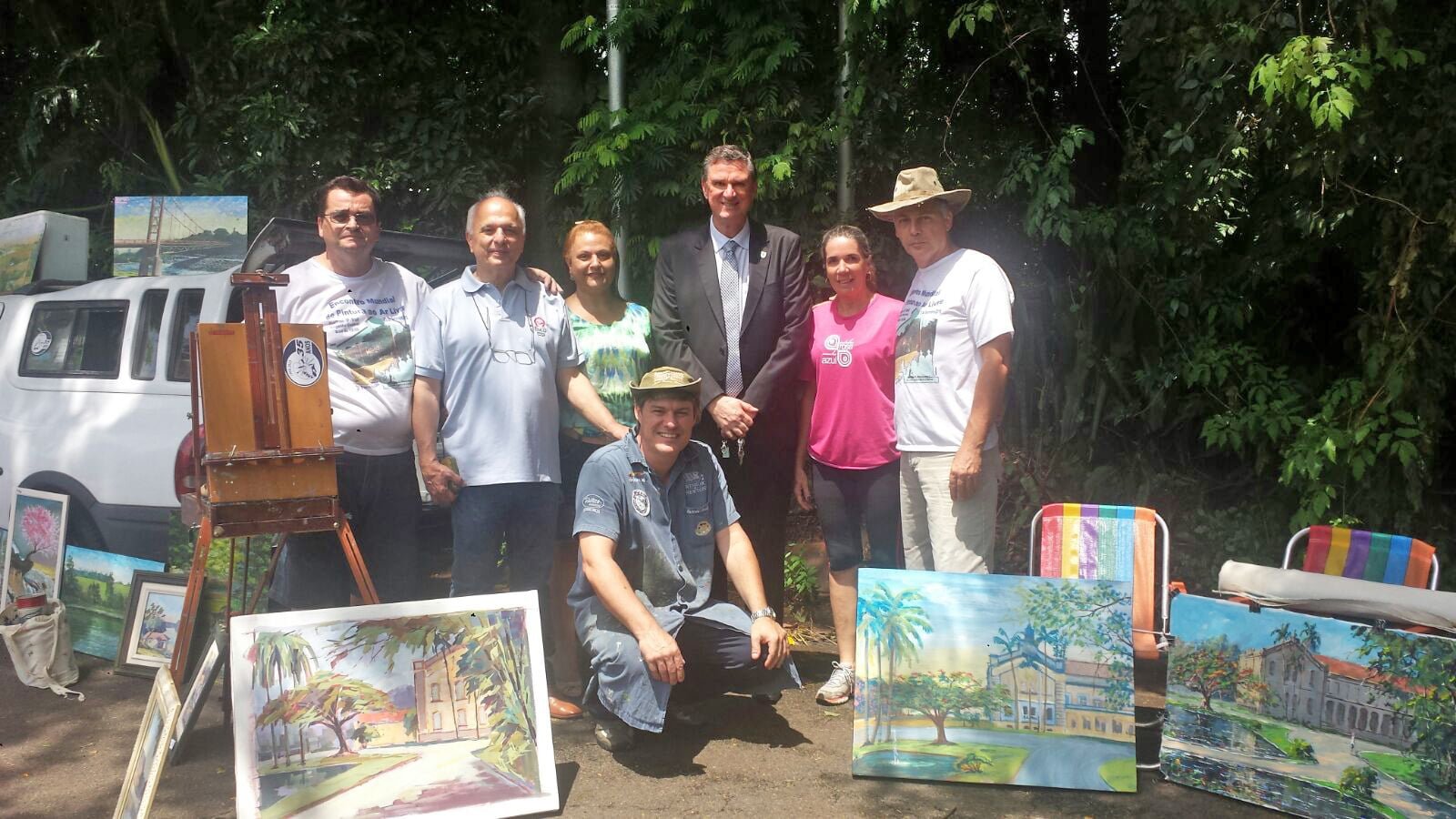 Artistas plásticos registram a Esalq em quadros