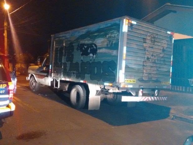 Caminhão furtado é recuperado pela terceira vez