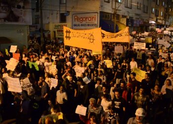 Imagem das manifestaÃ§Ãµes em Americana em 2013 - Foto: ReproduÃ§Ã£o