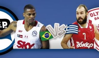 Disputa do Pinheiros contra Olympiacos