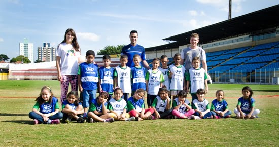 Projeto da Hyundai aproxima alunos da rede municipal ao XV de Piracicaba